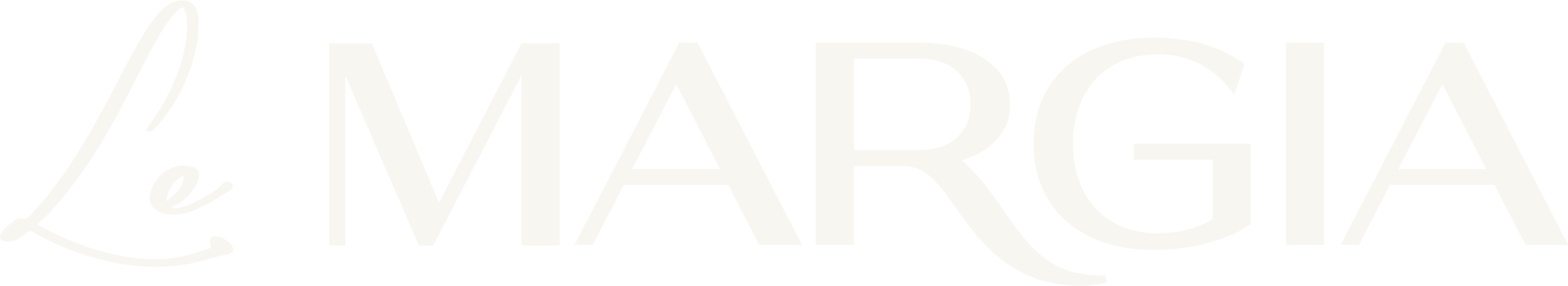 Le Margia wordmark logo in white