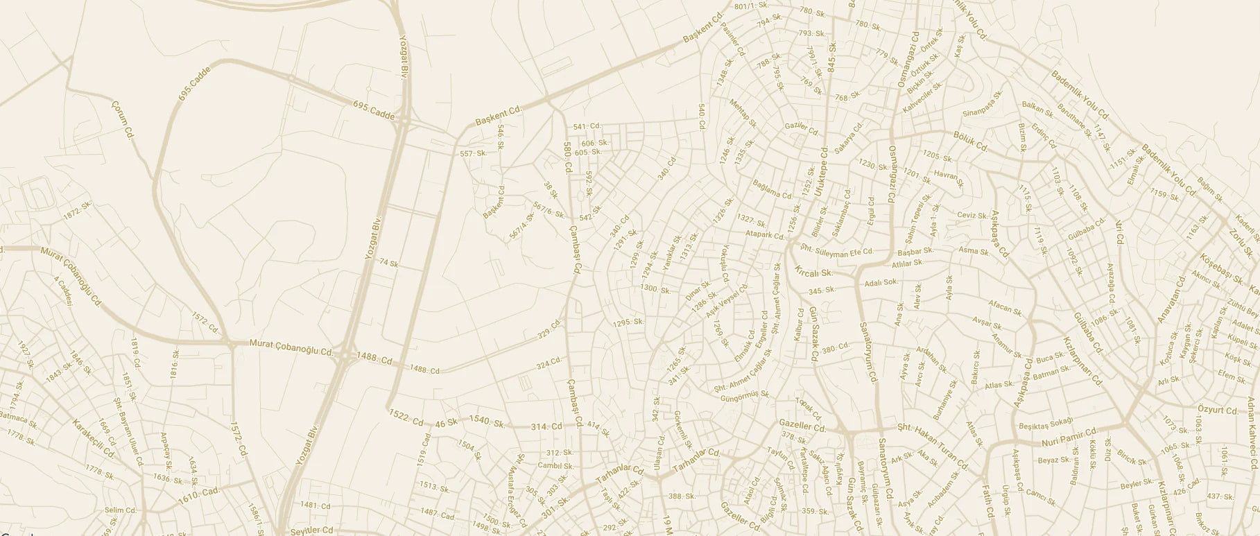 Map image showing Le Margia's address in the Türkiye.