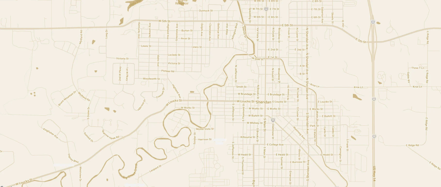 Map image showing Le Margia's address in the USA.