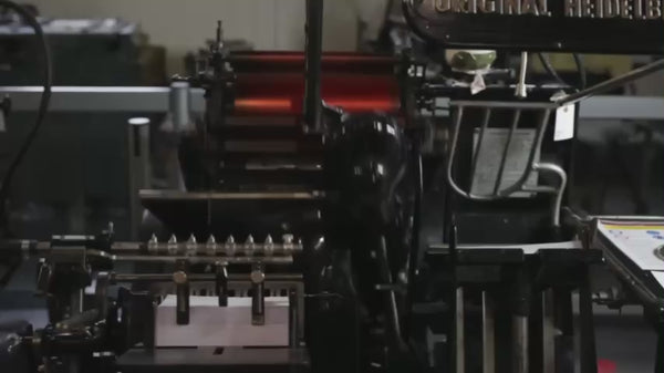 Heidelberg Letterpress Printing Machine that prints invitations